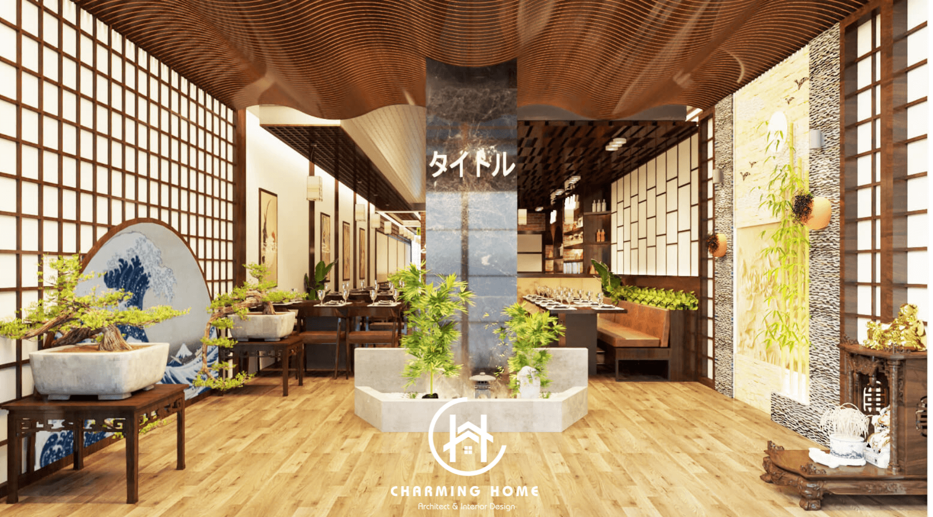 Thiết kế nhà hàng Nhật Bản tại Hải Phòng