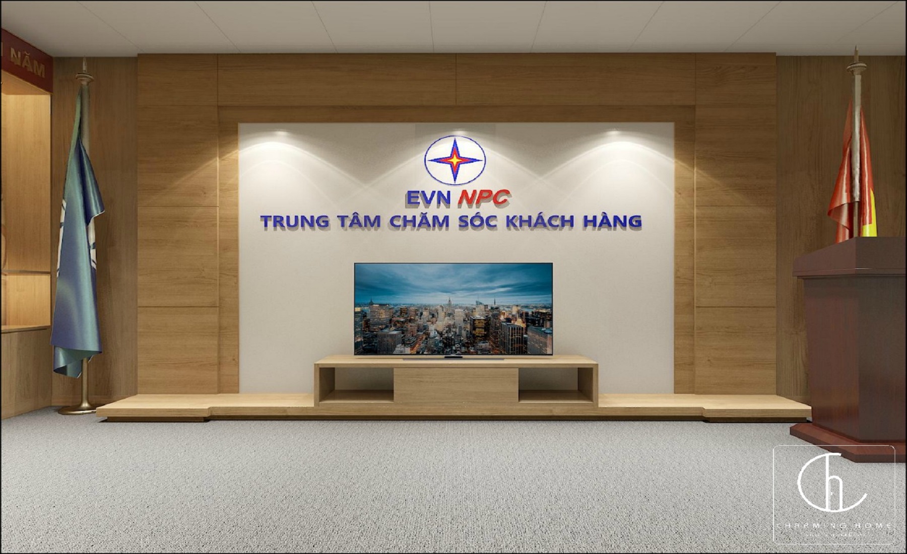 Cải Tạo Phòng Truyền Thống Của EVN NPC – Hà Nội